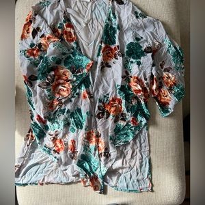 Velvet duster cardigan